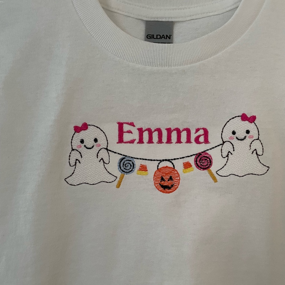 Embroidered Halloween shirt